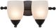 YHD Mirror Lake Oil Rubbed Bronze/White 2-Light Incandescent Wall Sconce-2