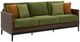 Signature Design by Ashley® Horizon Hall Brown/Green Aluminum/Fabric Outdoor Sofa-0