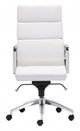 Zuo® Engineer White High Back Office Chair-1