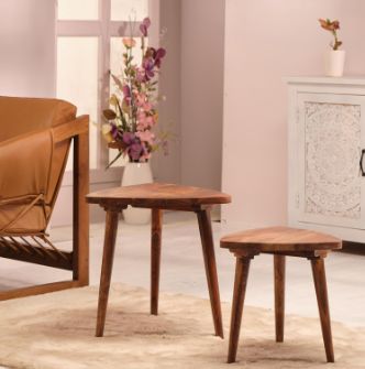 Jaipur Furniture Harstad Brown Nesting Table-1