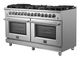 FORNO® Massimo 60" Stainless Steel Pro Style Dual Fuel Range-3
