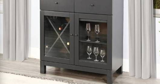 Sunny Designs™ Bar & Game Black Magic/Buckskin Wine Bar-8