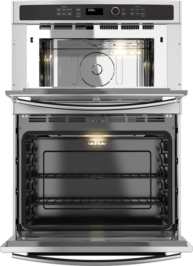 GE® 30" Stainless Steel Oven/Micro Combo Electrical Wall Oven-1