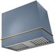 AGA Loge 36" Stone Blue Wall Mounted Range Hood with Antique Brass-0