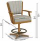 Chromcraft Customizable Cameron Swivel Tilt Counter Height Dining Stool-2