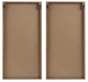 Olliix by Madison Park Birch Palms 2 Piece Dark Brown Carved Wall Panel Set-1