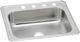 Elkay Celebrity® Brushed Satin 25" x 22" x 7" 4-Hole Single Bowl Drop-In Sink-0