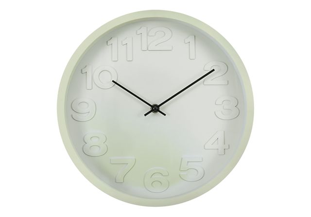 Monarch Specialties Inc. Green 12" Wall Clock with White Numbers-0