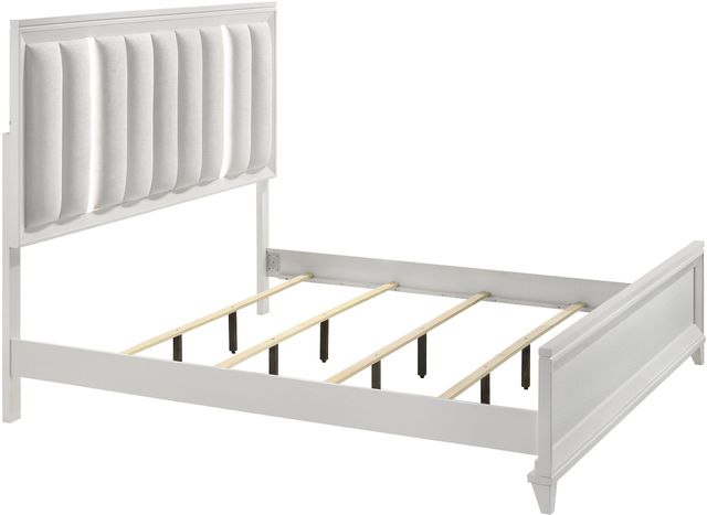 Crown Mark Cressida White King Panel Bed-2