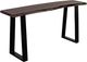 Porter International Designs Manzanita Midnight Console Table with Black Architectural Base-0