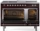 Ilve® Nostalgie II Series 48" Burgundy Pro Style Dual Fuel Range-1