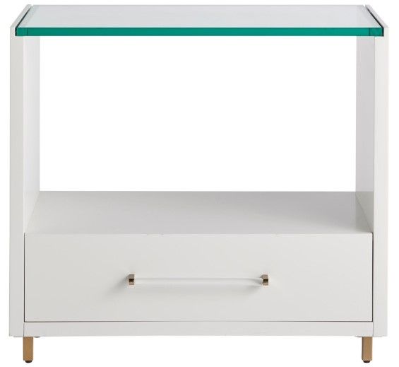Universal Explore Home™ Love. Joy. Bliss.-Miranda Kerr Home Peony White Lacquer Nightstand-2