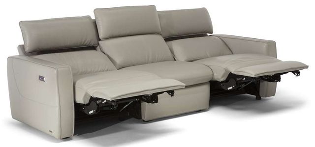 Natuzzi Editions Customizable Timoti Leather Power Reclining Sofa with Power Headrest-1