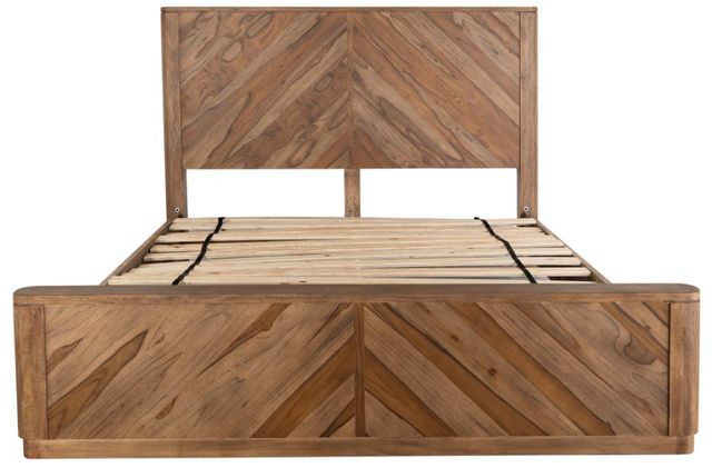 International Furniture Direct Balam Brown King Panel Bed-2