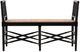 Furniture Classics Palm Matte Black/Tan Bench-1