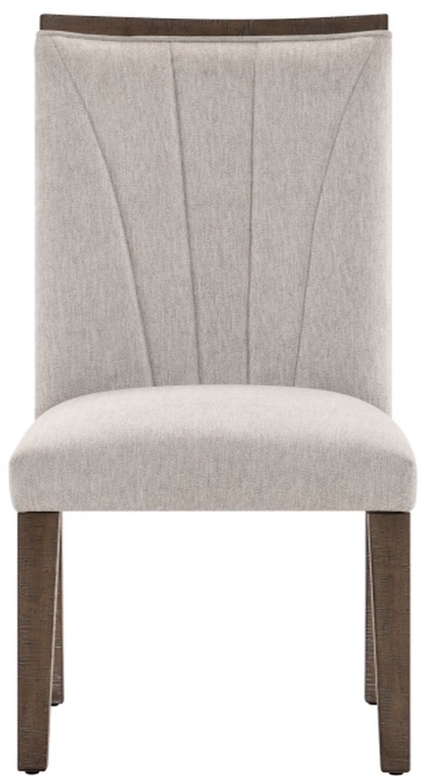 Homelegance® Brookings Brown/Gray Side Chair-2