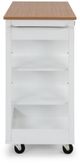 homestyles® Storage Plus Off-White Kitchen Cart-2