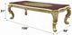 ACME Furniture Cabriole Glass Top Rectangular Dining Table with Gold Base-2