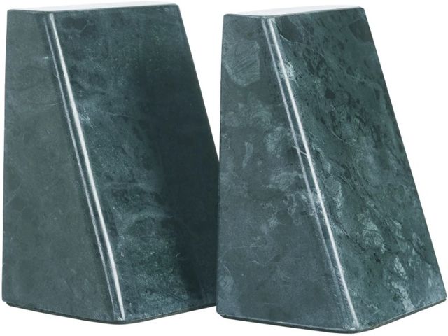Renwil® Carvella 2-Piece Green Natural Bookend Set-3