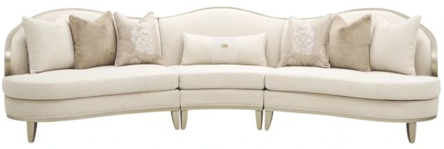 Michael Amini® Camellia Field 3-Piece Caramel Sofa-2