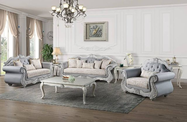 New Classic® Home Furnishings Cambria Hills Mist Gray End Table-1