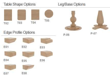 Country View Woodworking Customizable Make It Your Way 9 Hickory Top Dining Table-1