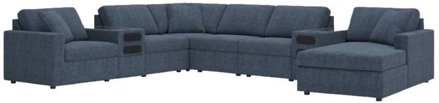 Signature Design by Ashley® Modmax 8-Piece Ink Right-Arm Facing Sectional and Chaise with Audio Consoles-0