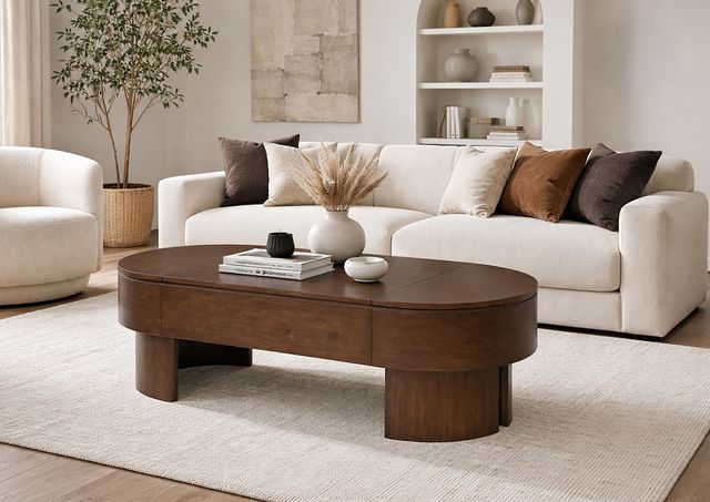 Magnussen Home® Holloway Toasted Almond  Lift Top Cocktail Table-1