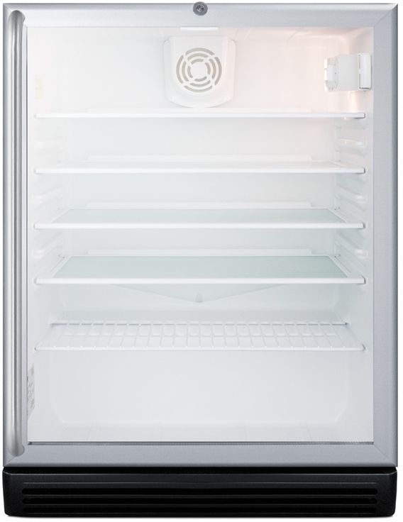 Summit® Commercial Series 24" 5.5 Cu. Ft. Stainless Steel Beverage Center-0
