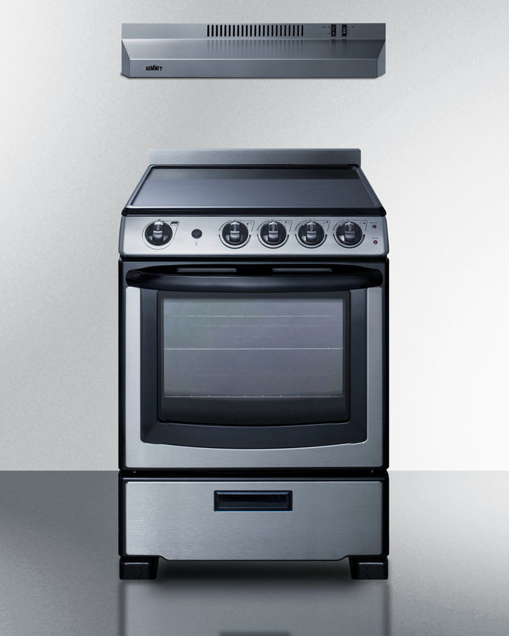 Summit REXH24RSS Electric Range and Hood - Thumbnail 3