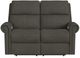 Flexsteel® Customizable Bernard Leather Power Reclining Loveseat with Headrest and Lumbar-3