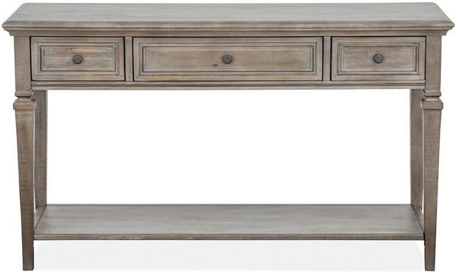 Magnussen Home® Lancaster Dovetail Grey Rectangular Sofa Table-1