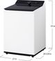 LG White Top Load Washer & Gas Dryer Laundry Pair-3