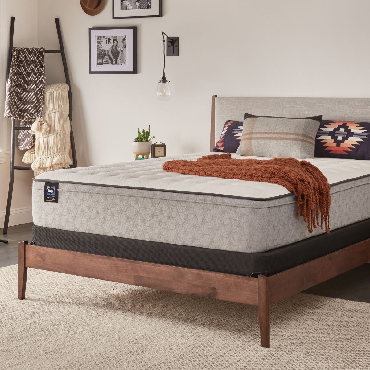 Sealy Essentials Hayward 10.5" Innerspring Medium Faux Euro Top Mattress - Thumbnail 3