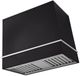 AGA Loge 36" Matte Black Wall Mounted Range Hood with Polished Chrome Trim-0