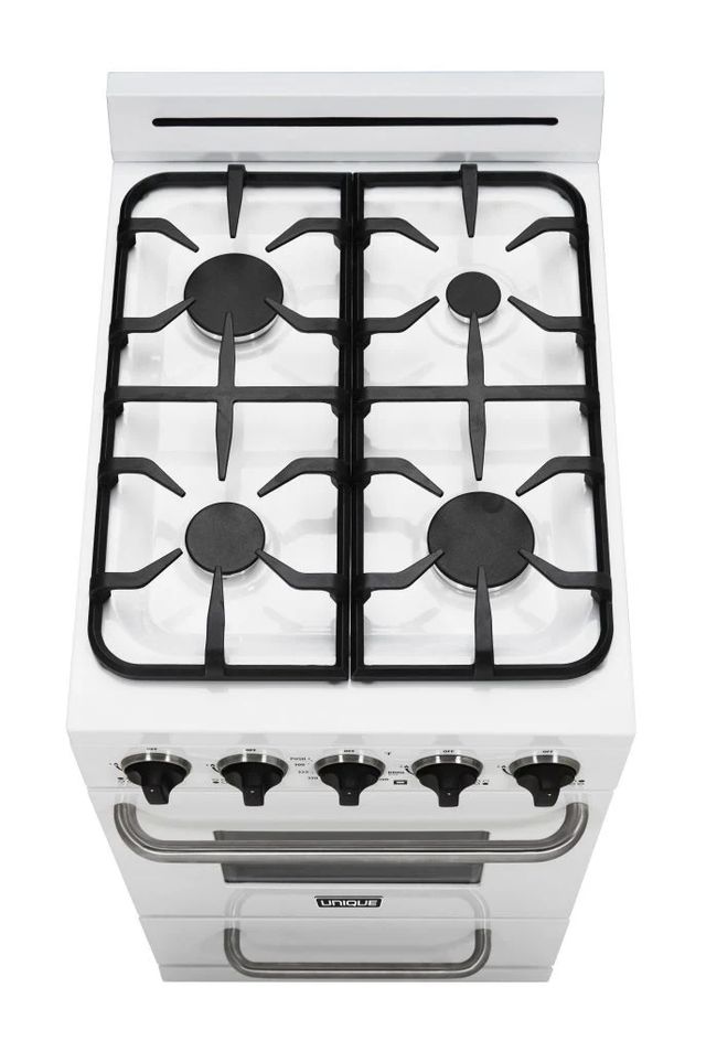 Unique Appliances 20" White 2.4 cu. ft. Classic Off Grid Freestanding Propane Range-3