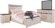 Jofran Inc. Madison County 4-Piece Vintage White Queen Panel Bedroom Set-0