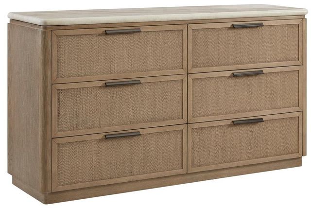 Bernards Trilogy Toffee Rope Drawer Front Dresser-0