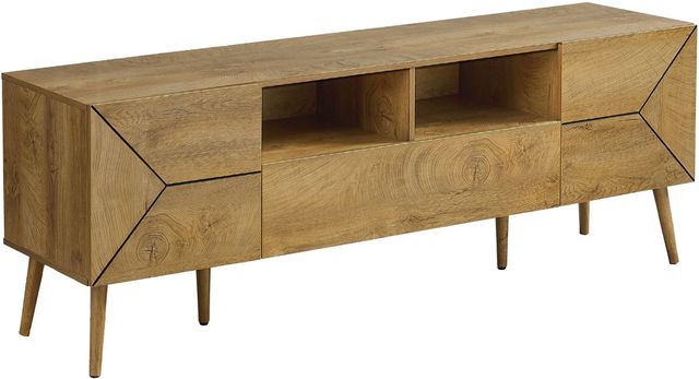 Monarch Specialties Inc. Walnut 72" TV Stand with Storage-0