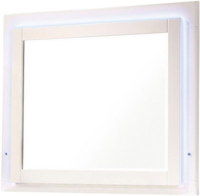 Coaster® Felicity Glossy White Mirror-0