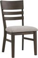 Intercon Hearst Beige/Reclaimed Chevron Upholstered Panel Dining Side Chair-0