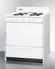 Summit® 30" White Freestanding Gas Range-2