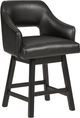 Signature Design by Ashley® Tallenger Black/Dark Brown Swivel Barstool-0
