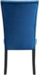 Elements International Francesca Blue Velvet Side Chair-3