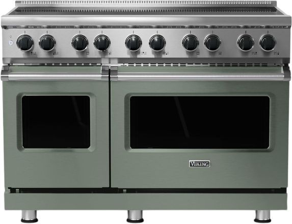 Viking® 5 Series 48" Eucalyptus Pro Style Induction Range-0