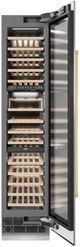 ZLINE Autograph Edition 18" 9.0 Cu. Ft. Triple Zone 68 Bottle Right Hinge Column Wine Cooler in Stainless Steel with Polished Gold Accents-1