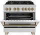 ZLINE Autograph Edition 36" Stainless Steel Pro-Style Dual Fuel Natural Gas Range-2