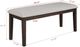 Crown Mark Wagner Brown/Gray Dining Bench-2