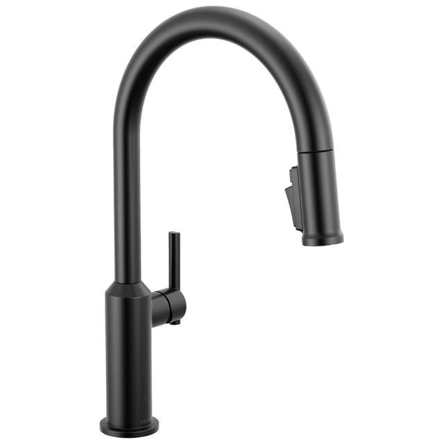 Delta Cordova™ Matte Black Single Handle Lever Kitchen Faucet-0