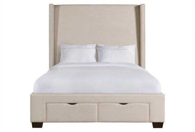Elements International Magnolia Sand Queen Upholstered Storage Bed-3